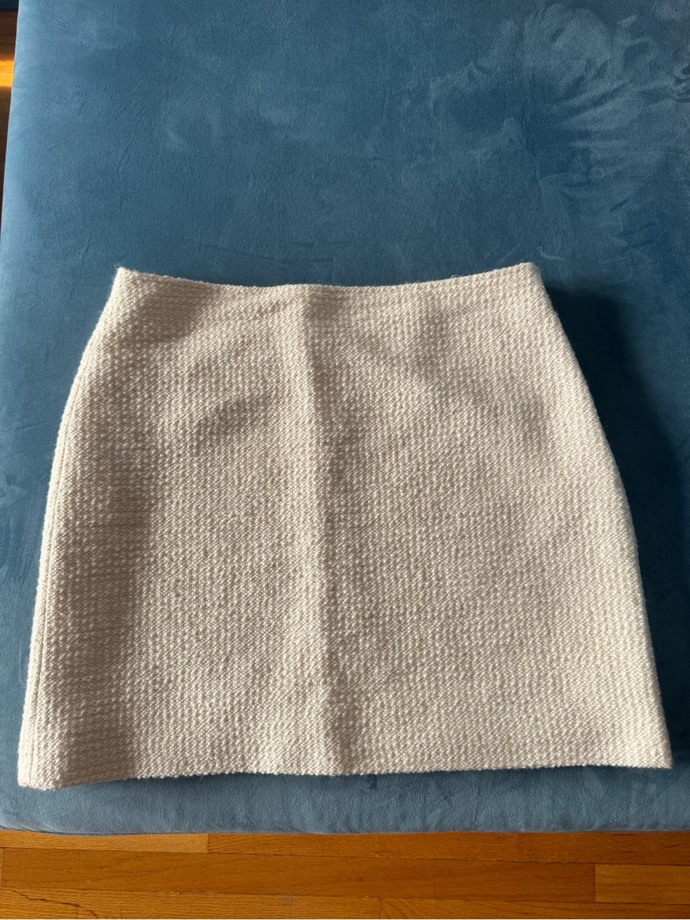 Club Monaco Cream Bouclé Mini Skirt
